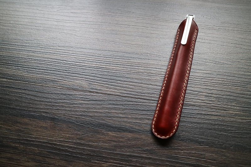 Yichuang Small Room | Leather Hand-stitched Simple Pen Case Textured Pen Case - กล่องดินสอ/ถุงดินสอ - หนังแท้ 