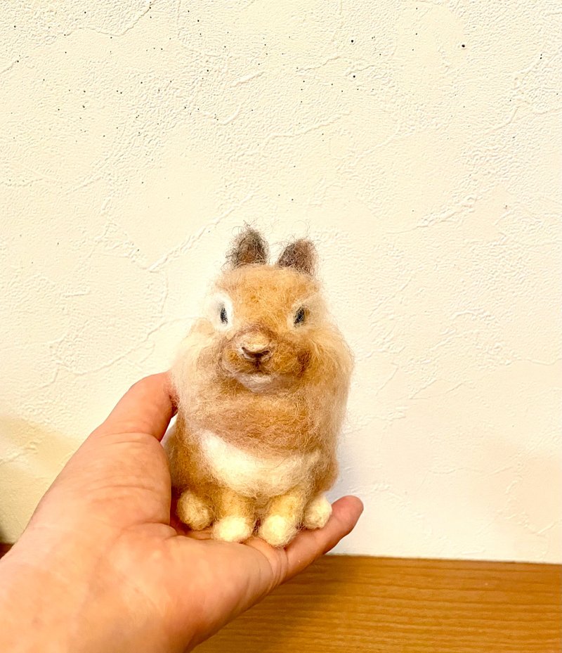 Yang Yi Ching様オーダー品　うさぎ3点 - 編織/刺繡/羊毛氈/縫紉 - 羊毛 卡其色