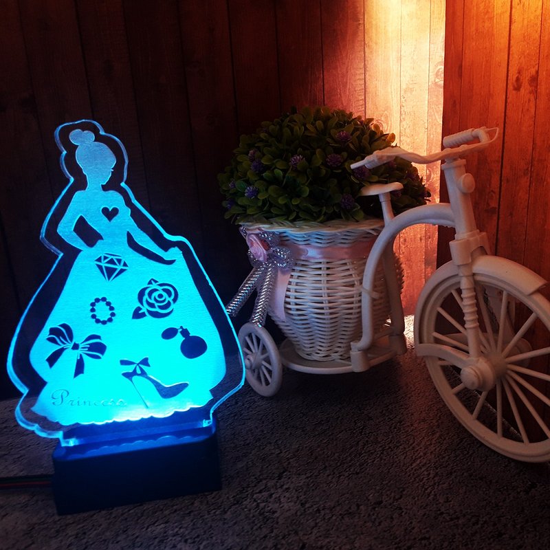 公主風夜燈 - 美麗小秘訣 - 燈具/燈飾 - 壓克力 透明