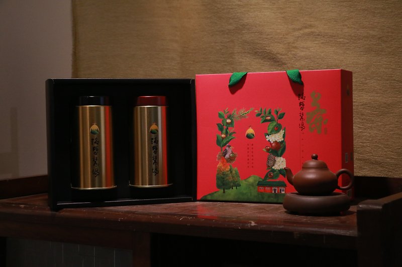 Mingsheng Farm Organic Tea Gift Box - Original Oolong/Dongding Oolong - ชา - วัสดุอื่นๆ 