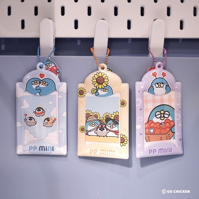 PP mini little penguin-ticket card holder (cloud style/love style/sunflower style) - ที่ใส่บัตรคล้องคอ - พลาสติก 