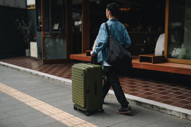 【LOJEL】NIRU-black travel bag (large) - Luggage & Luggage Covers - Nylon Black