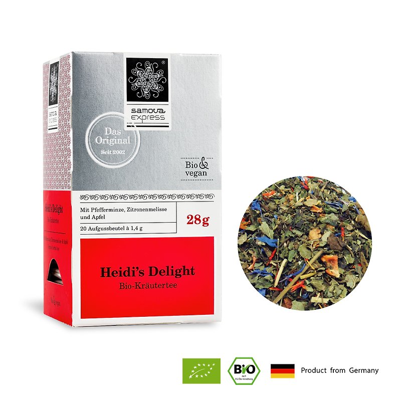 Heidi's Delight / Organic Fresh Herbal Tea / Express / 20 teabags - ชา - พืช/ดอกไม้ สีแดง