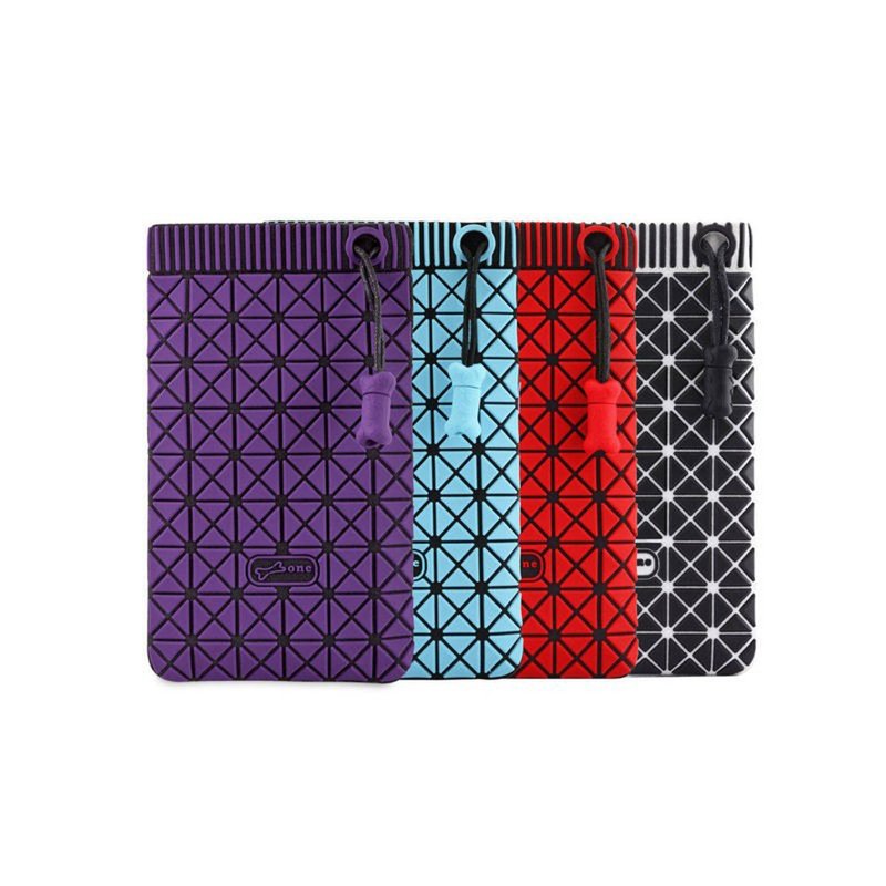 Bone / Small Item Storage Bag - Diamond Pattern (Small) - Toiletry Bags & Pouches - Silicone 