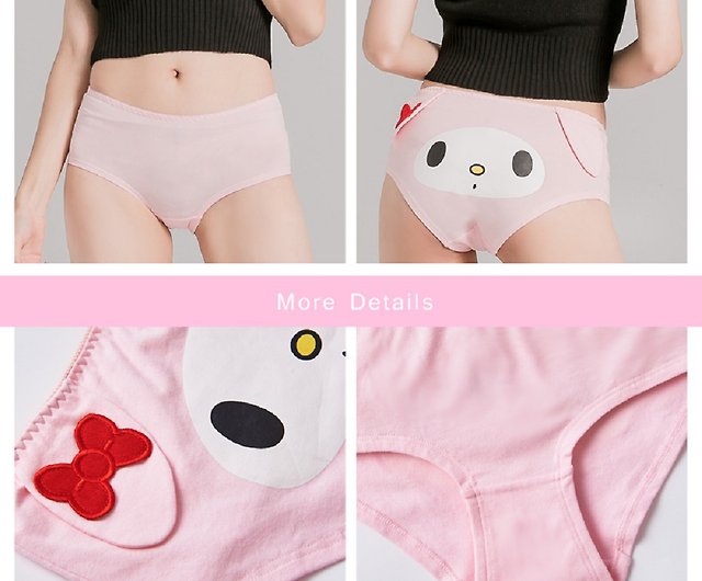 Sanrio Hello Kitty Low Waisted Underwear Women Soft Cotton