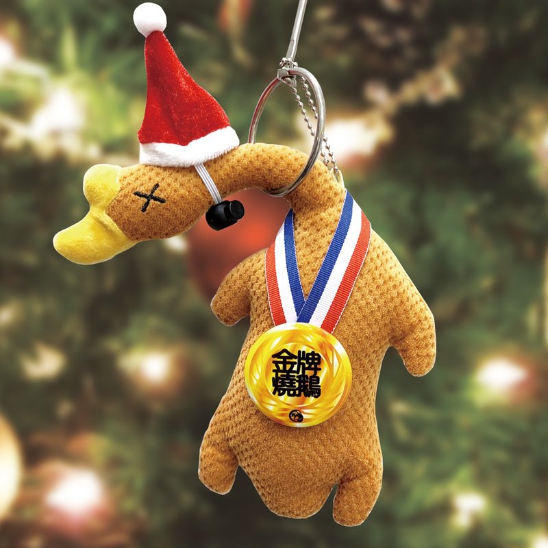 【PINKOI聖誕限定】JS002【金牌燒鵝 TM】掛飾環保袋 (送聖誕帽) - 側背包/斜孭袋 - 其他材質 多色