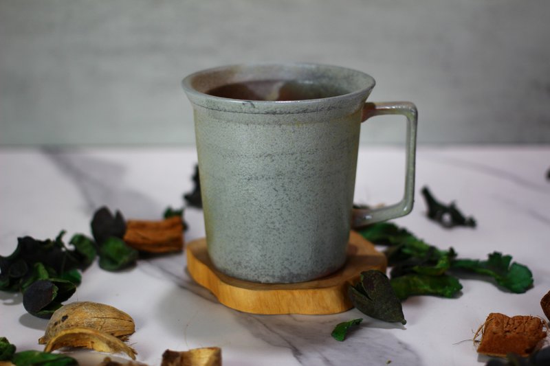 【送禮好物】240ml 蘇打燒 方韻杯 自然釉文創 台灣鶯歌製 - 咖啡杯/馬克杯 - 瓷 