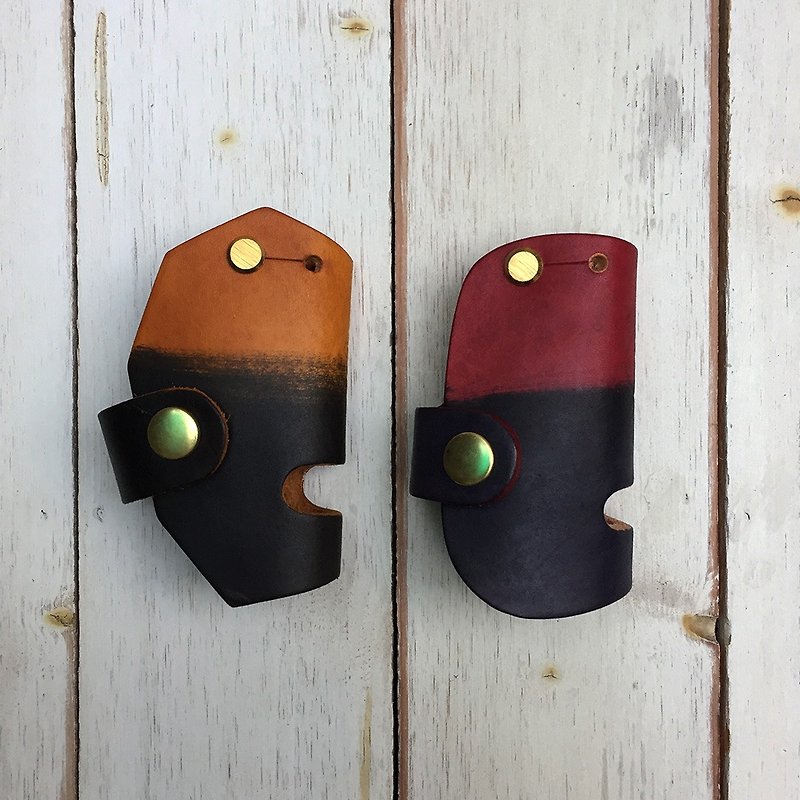 DUAL - Genuine Creative Car Key Holder / Mobile Phone Rack - Brush Unique Edition - Keychains - Genuine Leather Multicolor