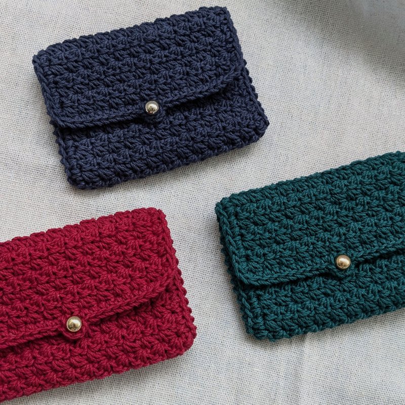 | Classic saturated color | Coin purse, card holder, cosmetic bag - กระเป๋าใส่เหรียญ - ผ้าฝ้าย/ผ้าลินิน 