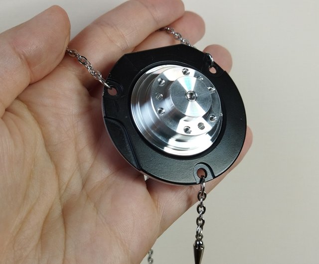 Cyberpunk necklace unisex Futuristic jewelry Large bearing