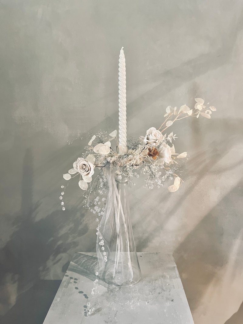 Ice crystal Christmas candle holder - Candles & Candle Holders - Plants & Flowers 