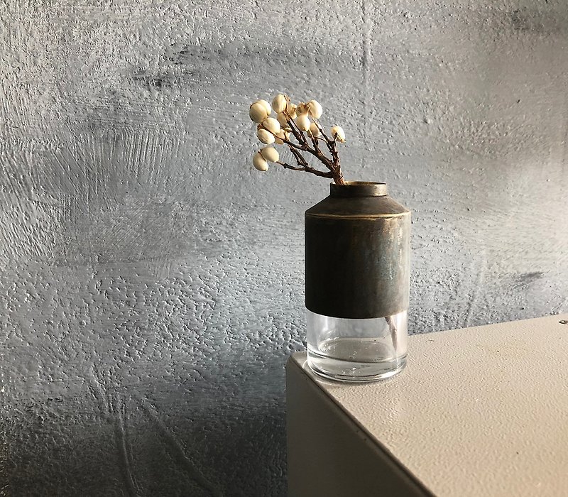 一輪插#14 - 花瓶・植木鉢 - 銅・真鍮 ブラウン