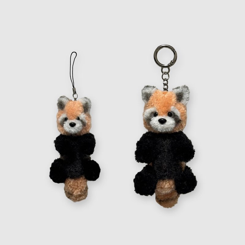 Red panda keyring - 鑰匙圈/鑰匙包 - 壓克力 紅色