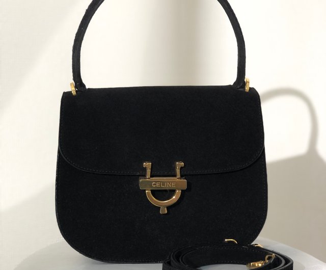 日本直送 名牌中古包 】CELINE セリーヌ ホースビット スエード 2way