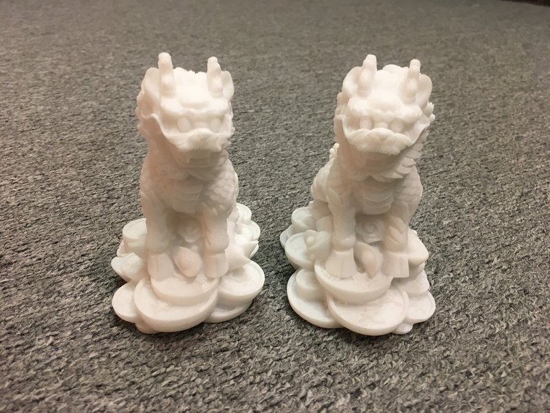 Kirin Feng Shui Ornaments (pair) - To seek good luck, avoid evil, and protect against evildoers - Items for Display - Other Materials 