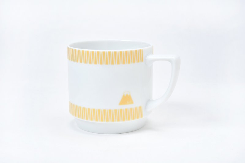 Mt.FUJI motif Mug  Gold - Mugs - Pottery Gold