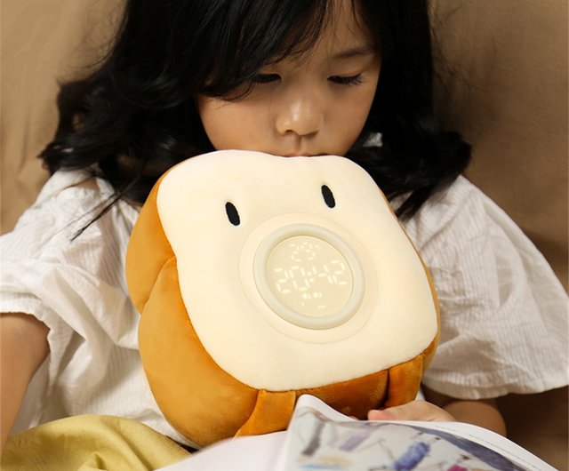 トーストのぬいぐるみ目覚まし時計のランプです - ショップ EnterFun