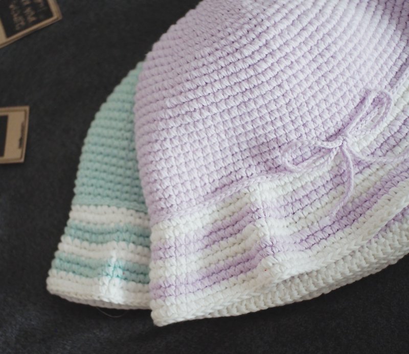 knitted bucket hat - Hats & Caps - Other Materials Purple