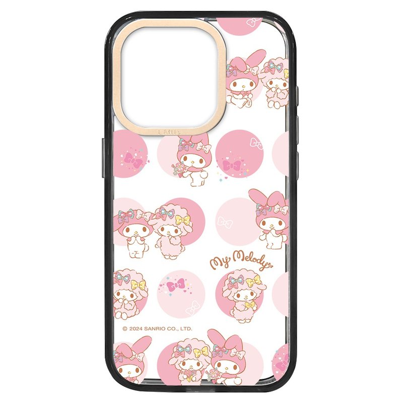 Biano's whimsical black frame iPhone 16 15 14 13 Pro Max Sanrio - เคส/ซองมือถือ - วัสดุอีโค สีใส