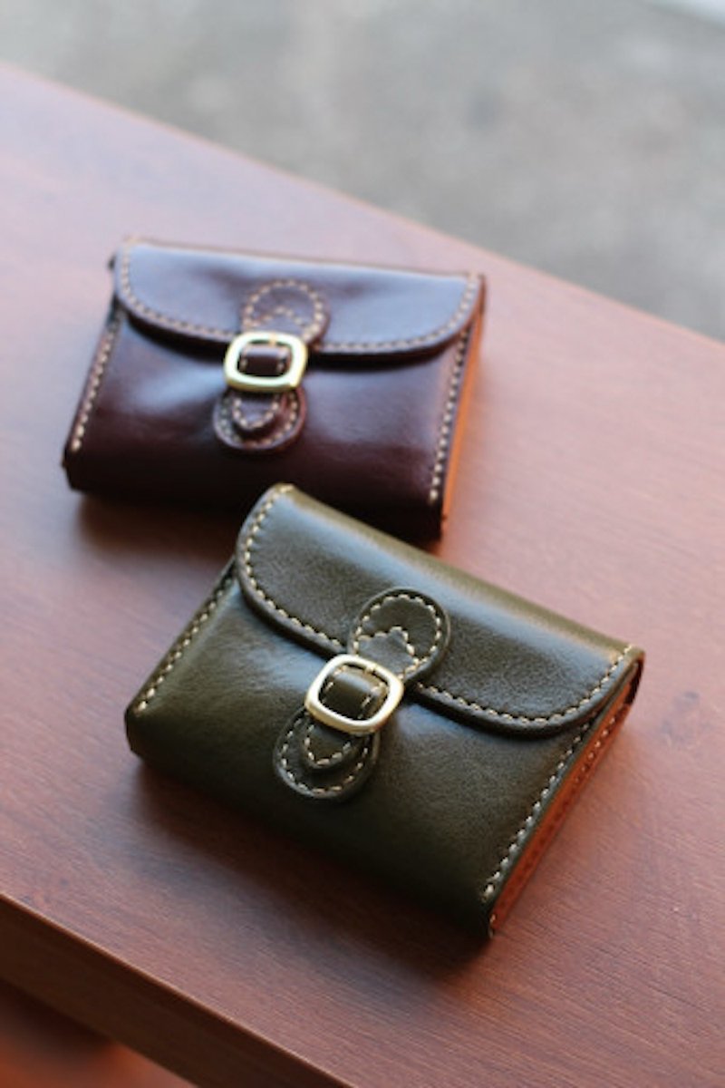BoBo wallet - กระเป๋าใส่เหรียญ - หนังแท้ สีนำ้ตาล