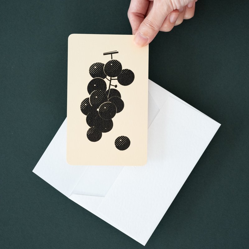 Home Series: Grapes | Card and Envelope - Cards & Postcards - Paper White