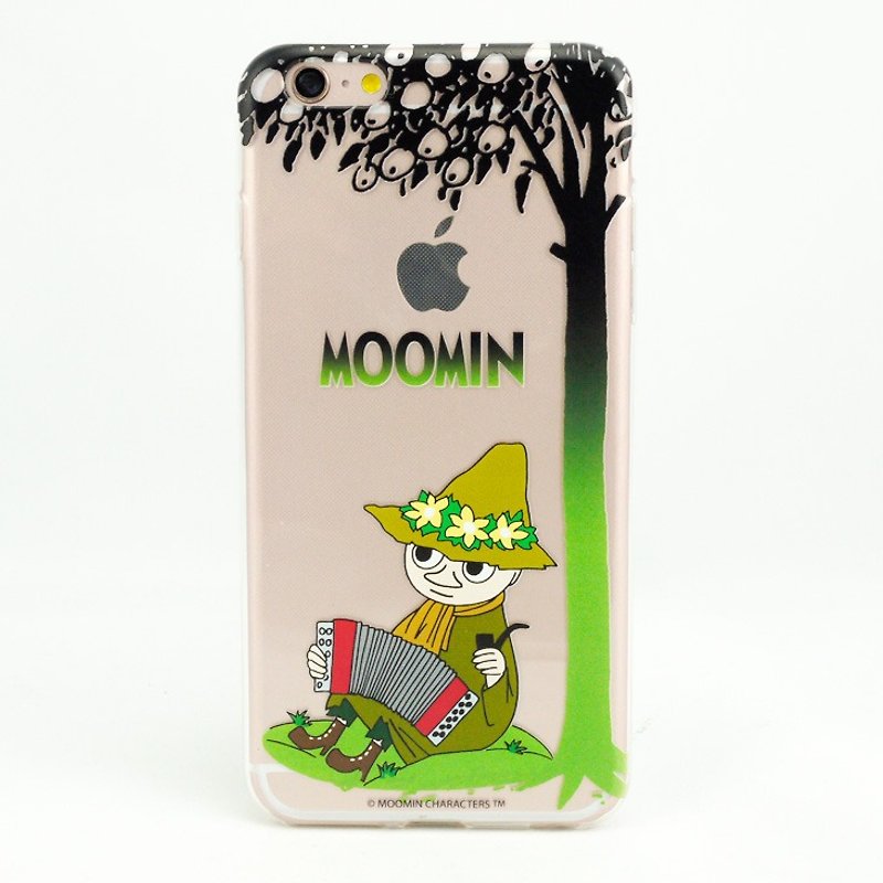 Moomin 噜噜 米 Genuine Authorization-TPU Phone Case [Bard Ajin] - เคส/ซองมือถือ - ซิลิคอน สีเขียว