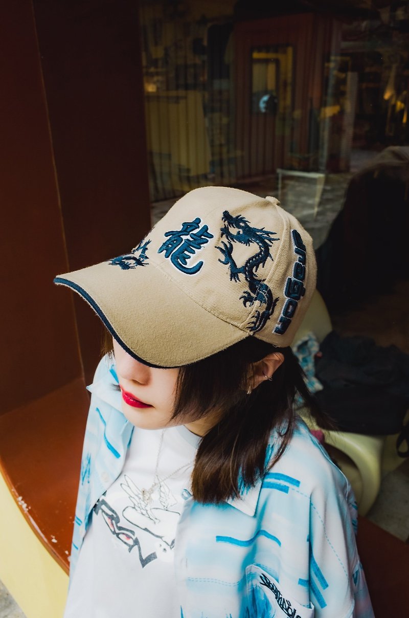 メガUSA刺繡ドラゴンキャップ調節可能な刺繍入り野球帽 - 帽子 - その他の素材 