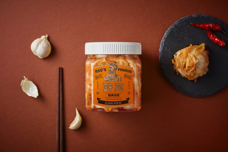 經典泡菜 (600g/罐) | 許苑 HsusPromise - 水餃/滷味/熟食 - 新鮮食材 紅色