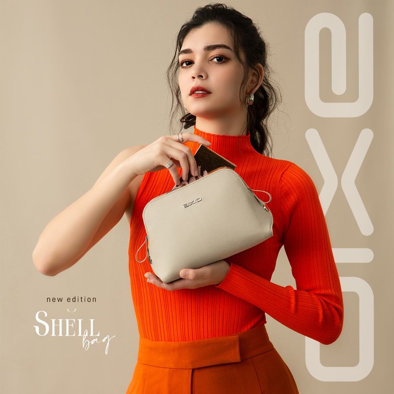 AXIO Shell Shoulder bag 經典手作頂級貝殼小肩包(shell-SK) - 側背包/斜背包 - 其他人造纖維 
