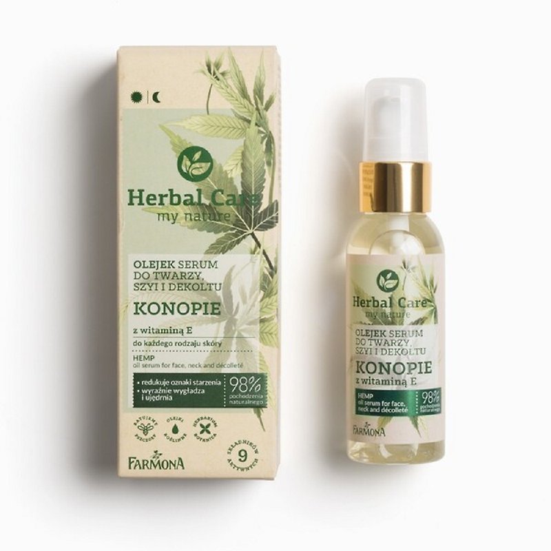 【Face Care】Herbal care Hemp Seed Oil Phyto-Rejuvenating Essence Oil - Essences & Ampoules - Other Materials Green