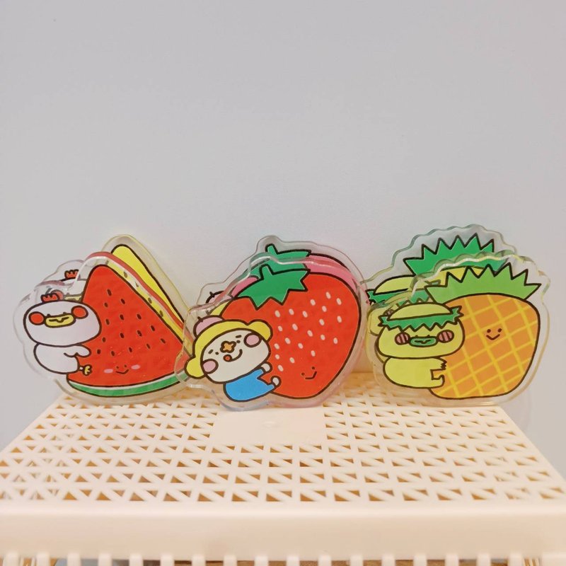 Eat Well Series Acrylic Folders, Invoice Folders - Fruits - แฟ้ม - พลาสติก หลากหลายสี