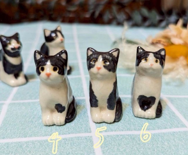 ベンツ子猫「椛」 - 手作り陶芸フィギュア | 癒しのコレクション