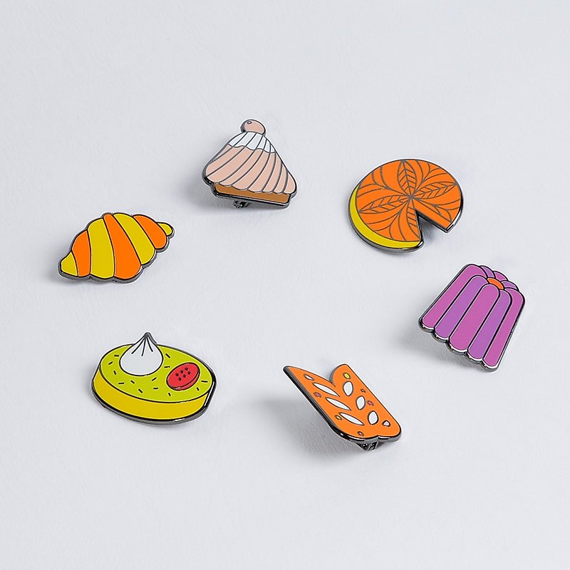 dessert styling pins - Badges & Pins - Other Metals White