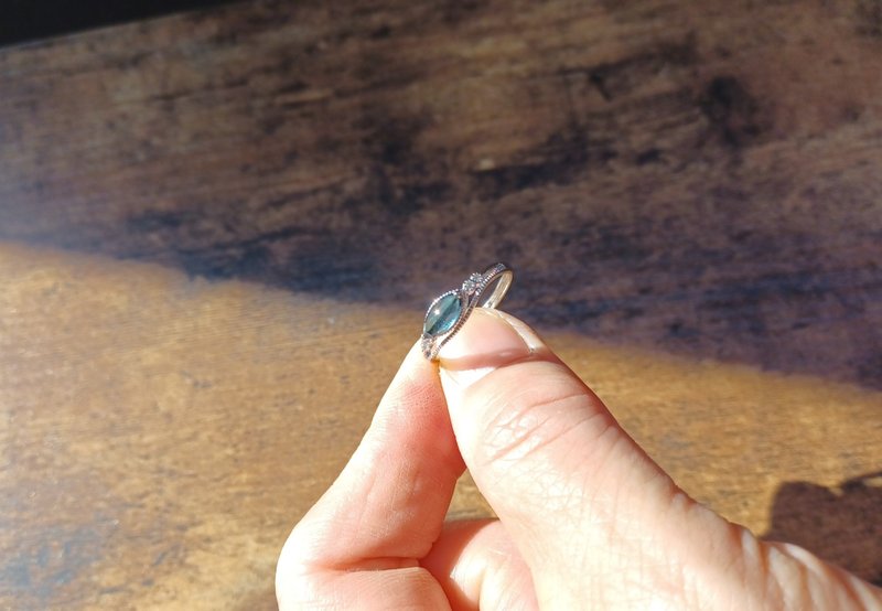 Blue tourmaline ring - General Rings - Semi-Precious Stones 