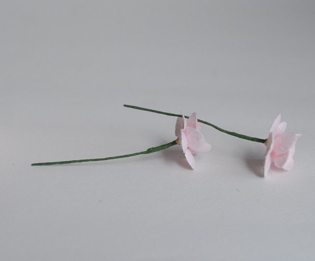 紙の花、50 個、サイズ 2.5 cm。桜、さくら紙、ピンク色