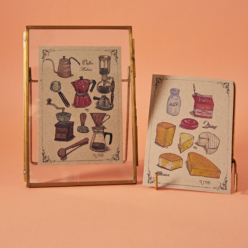 Vintage Kitchen Style 2 Postcards Set - Cards & Postcards - Paper 