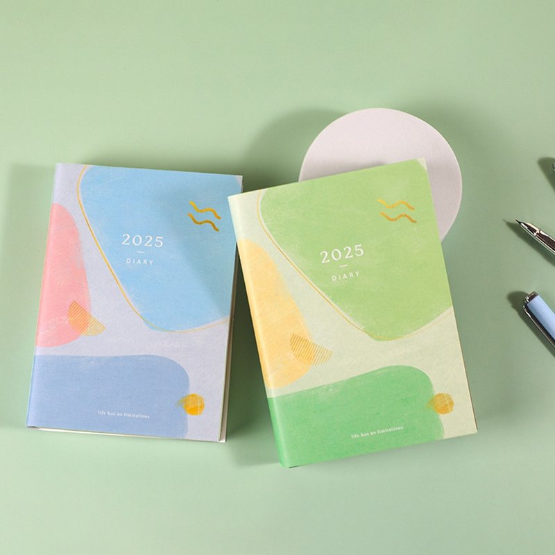 Chuyu online/store limited 2025 A6/50K diary inner pages/square 1 page per day/Bachuan paper/ - Notebooks & Journals - Paper Multicolor