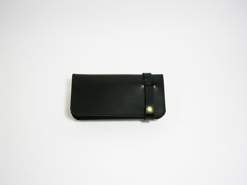 ●長方形の財布（革）__ ズオ・ズオのための手作りの財布など - 財布 - 革 ブラック