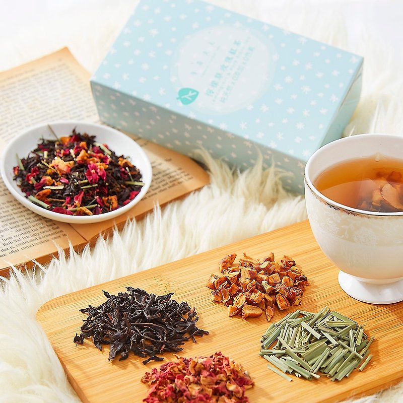 Buy 2 get 2 free gift lemongrass rose black tea (15 into / box) │ triangle tea bag ‧ natural sweet - Tea - Other Materials Pink