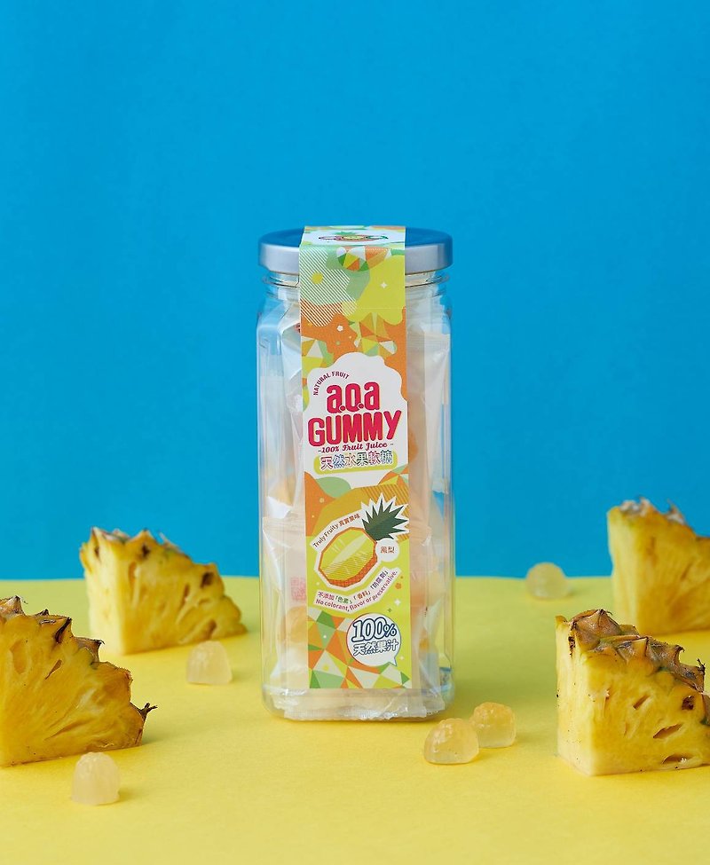 aoa natural fruit gummy Taiwan pineapple Taiwan fruit low calorie gift custom made healthy - ขนมคบเคี้ยว - อาหารสด หลากหลายสี