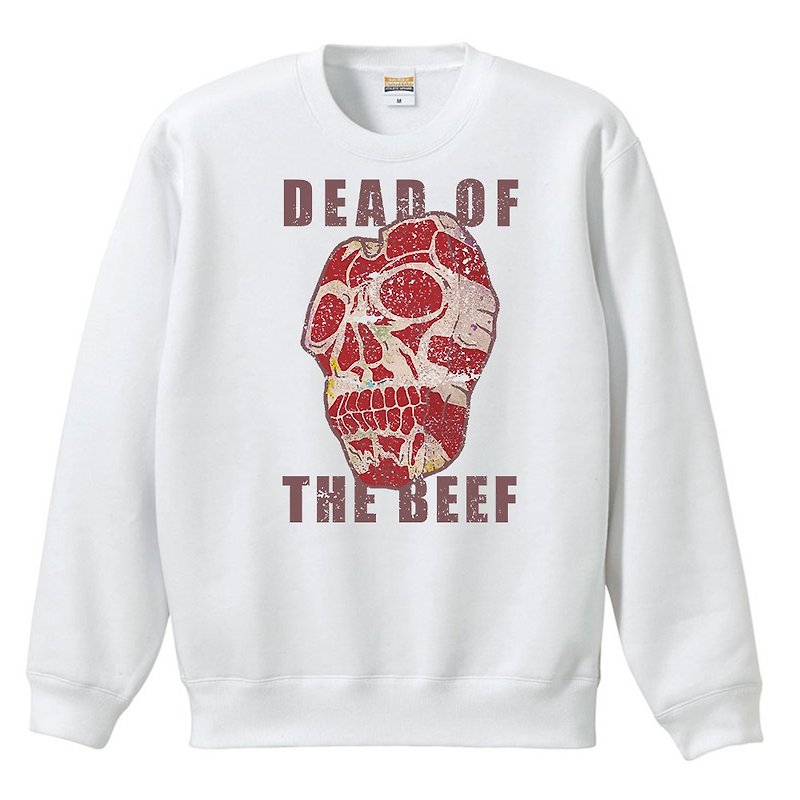 sweat / skull beef - Tシャツ メンズ - コットン・麻 ホワイト