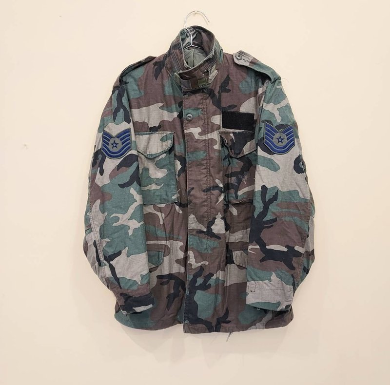 美 軍 公 發 經 典 M65 臂 章 迷 彩 野 戰 夾 克 C 款 - 男夾克/外套 - 其他材質 綠色
