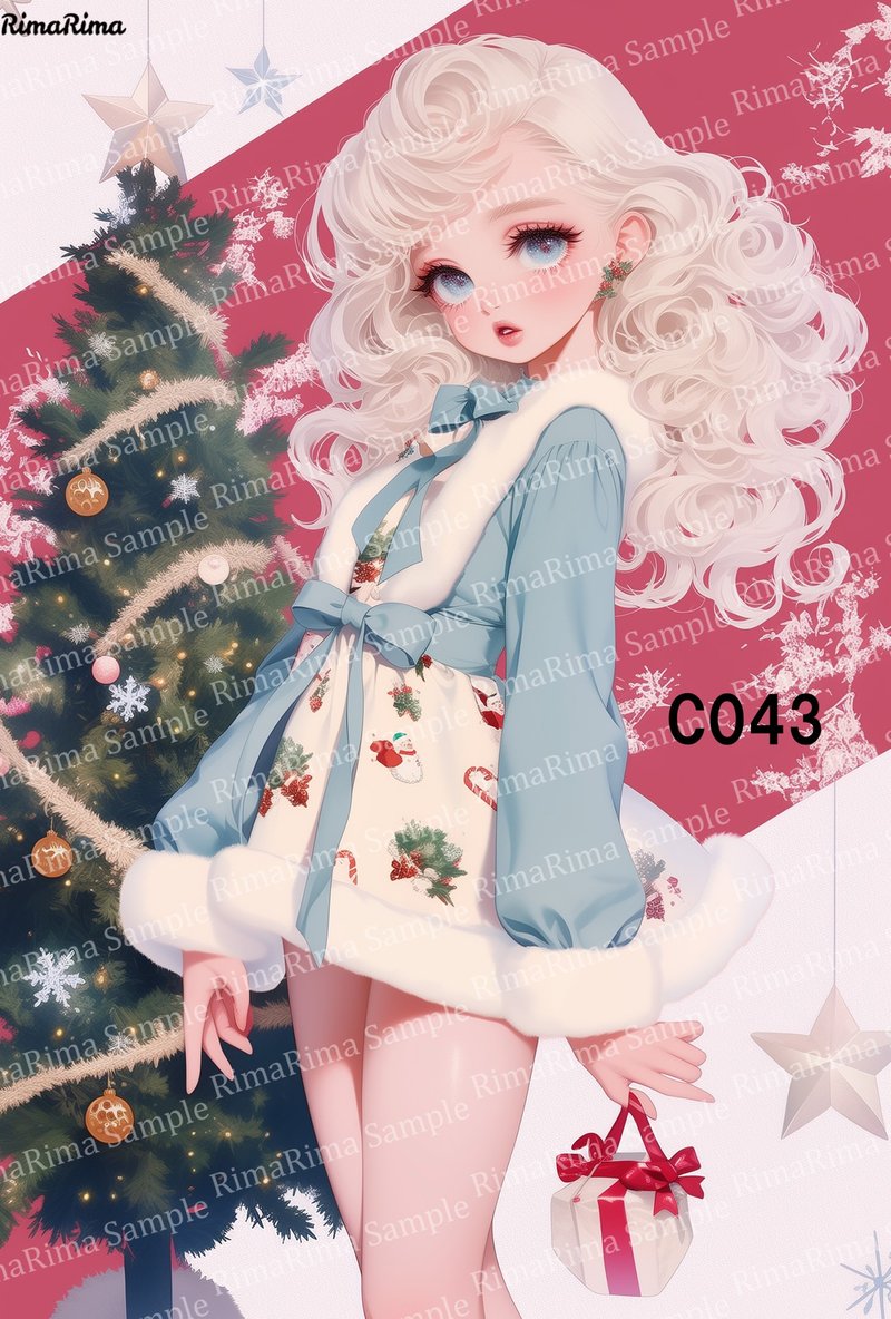 C043  オリジナルステッカー オリジナル人物ステッカー ステッカー シール りまりま  RimaRima - 貼紙 - 紙 