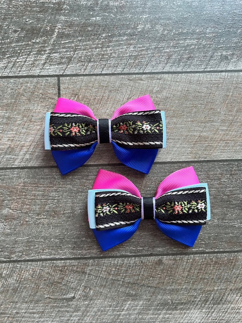 2pcs Bow clips Princess collection Anna - 髮圈/髮夾 - 其他材質 