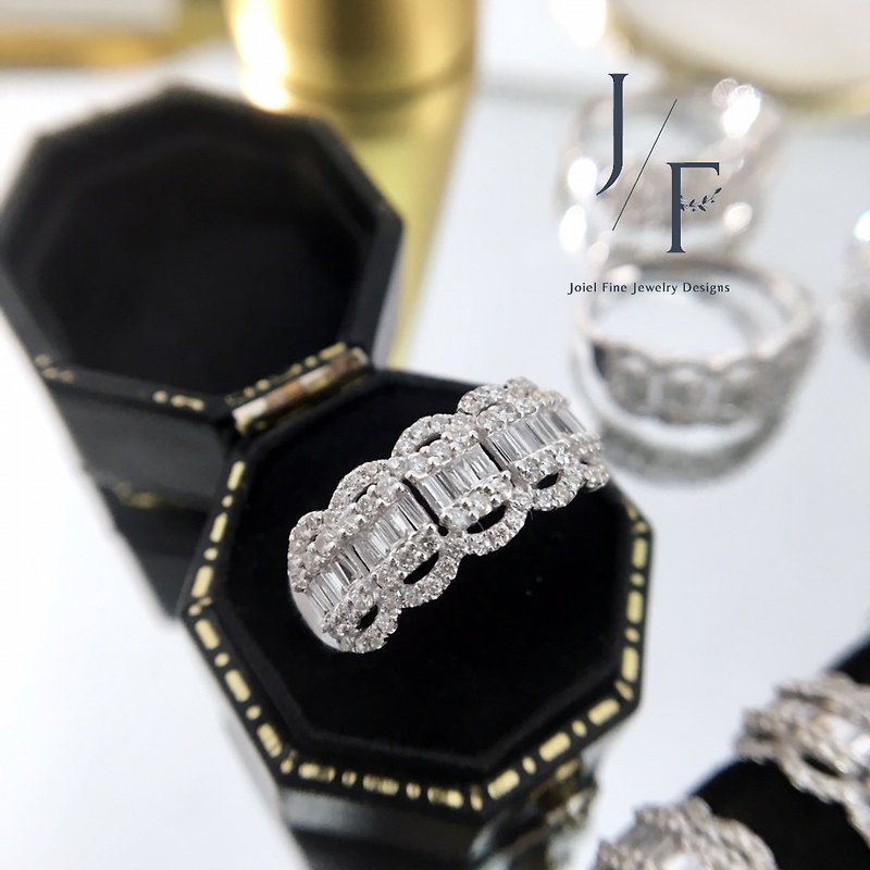 18K Gold Lace Diamond Ring - แหวนทั่วไป - เพชร 