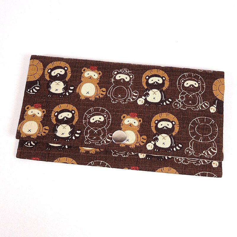 Passbook red envelopes of cash pouch - Raccoon (coffee) - กระเป๋าสตางค์ - วัสดุอื่นๆ สีนำ้ตาล