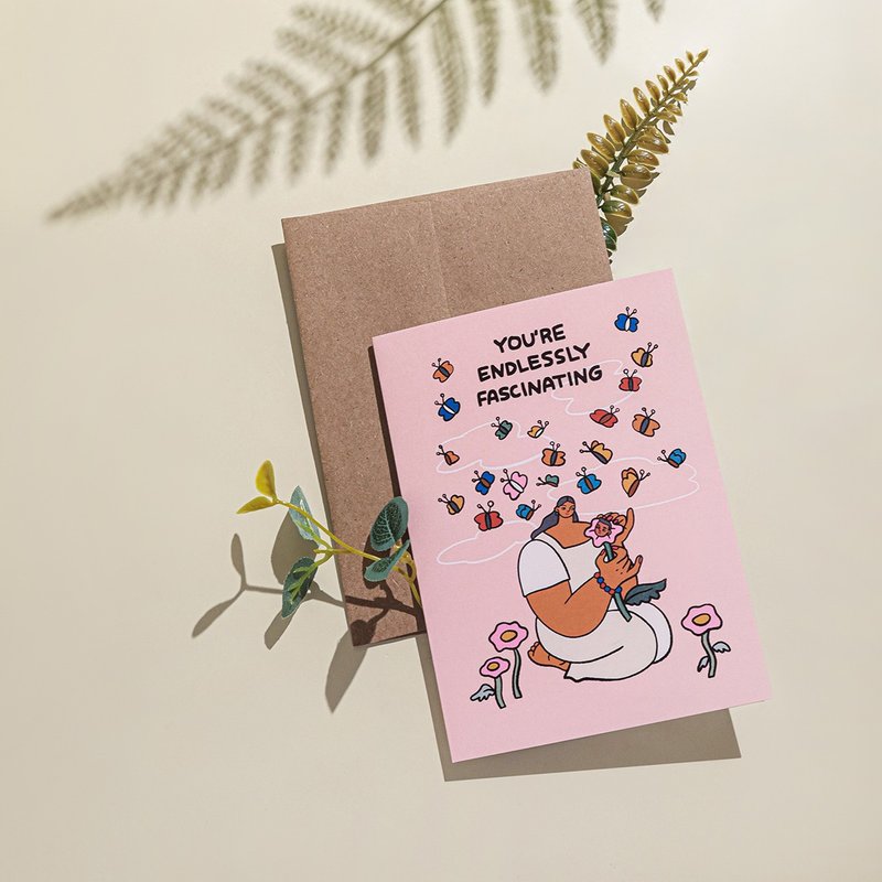 Greeting Card - Youre Endlessly Fascinating Crush on You Valentines Card - 卡片/明信片 - 紙 