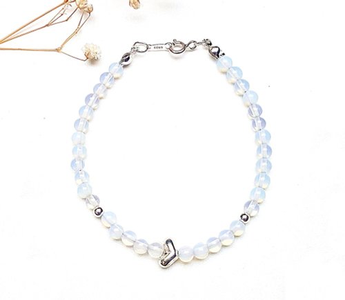 Fortune Energy Series-Social Observation Energy Opal 925 Sterling Silver Bracelet Geometric Customization