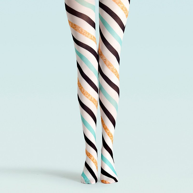 viken plan creative designer brand pantyhose stockings socks stockings pattern spin Illusion - ถุงเท้า - ผ้าฝ้าย/ผ้าลินิน 
