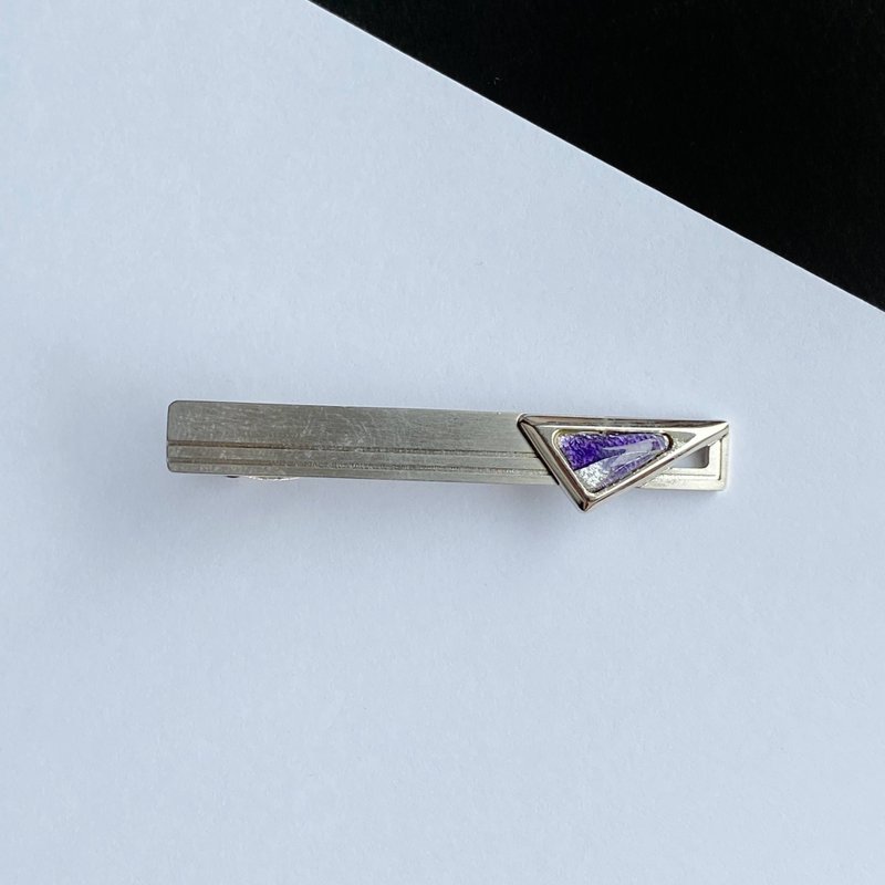 スペース 【アメジスト Amethyst】七宝焼のネクタイピン  純銀胎有線七宝 - 領帶/領帶夾 - 其他材質 紫色